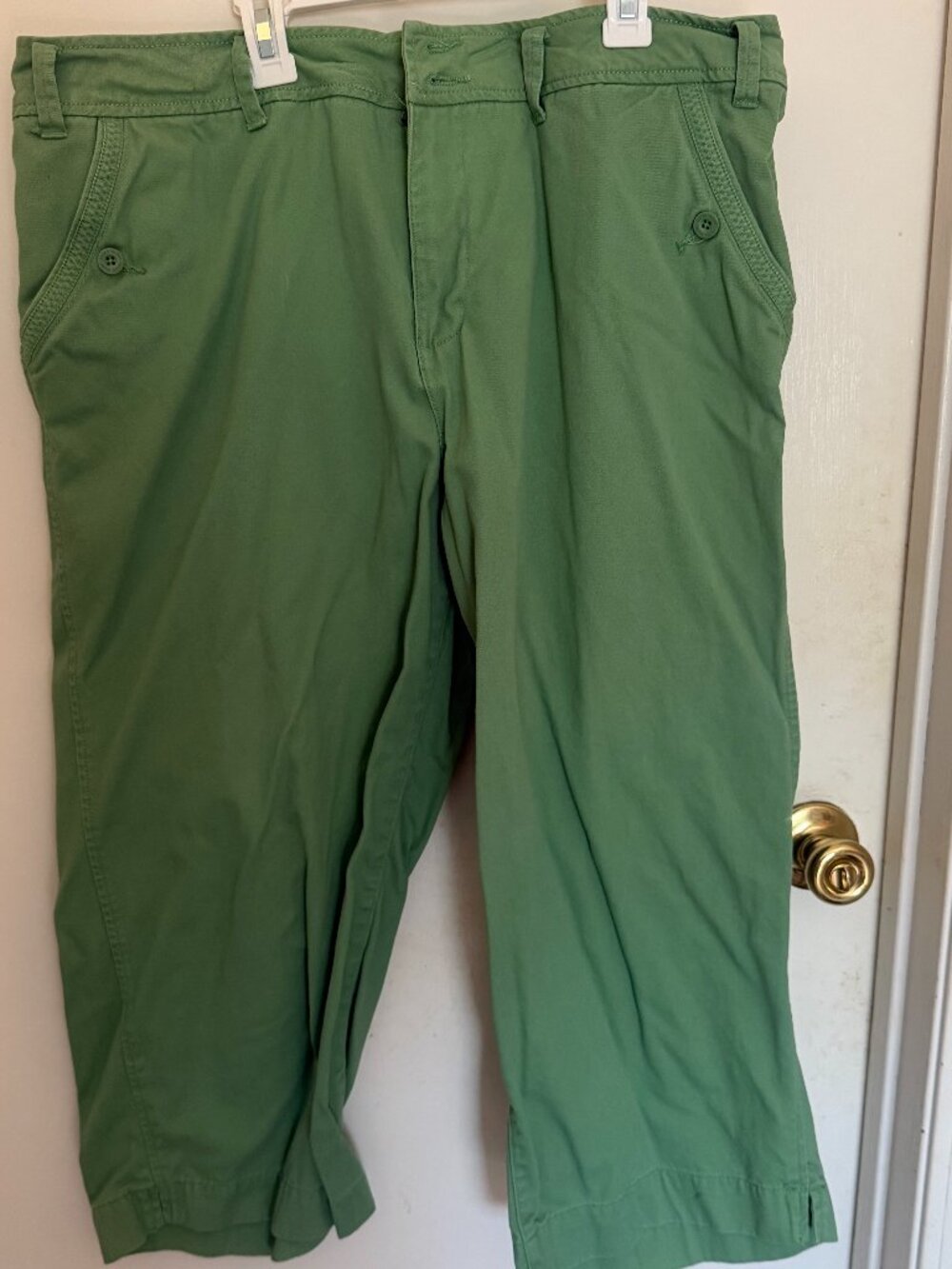 Faded Glory Green Capris W 20W